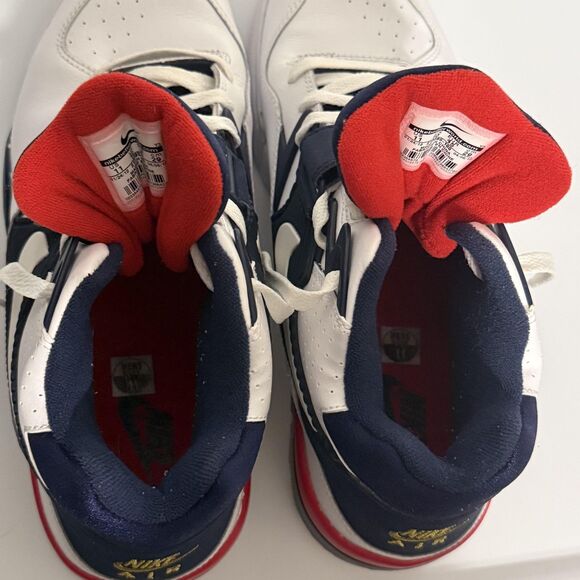 Nike Air Force 180 Shoes Mens Size 11 White Navy Red Olympic Retro Basketball - Picture 11 of 14